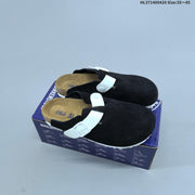 Birkenstock Boston VL Suede Clogs with Adjustable Buckle