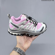 Salomon XA PRO 3D Trail Running Shoes in Pink and White