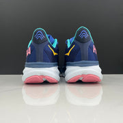 HOKA Clifton 9 Running Shoes in Navy and Light Blue