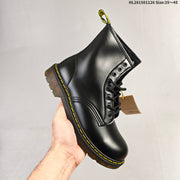Dr. Martens 1460 Platform Lace-Up Boots, Black and Brown