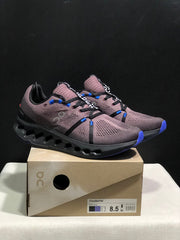 On Cloudsurfer Running Shoes in Charcoal and Blue