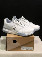 On The Roger Clubhouse Pro Tennis Shoes White Grey