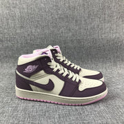 Air Jordan 1 Mid Pink Purple Sneakers 555112-500