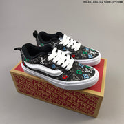 Vans Knu Skool Low-Top Sneakers in Monogram Print