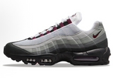 Nike Air Max 95 Gray and Burgundy Sneakers