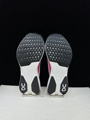 On Cloudboom Strike LS White/Pink Running Sneakers