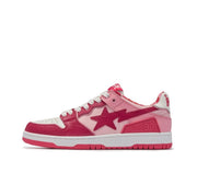 BAPE SK8 STA Sneakers in Pink and Burgundy