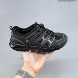 ECCO Black Mesh Lace-Up Casual Sneakers