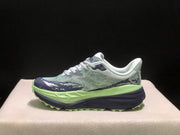 HOKA Stinson 7 Trail Running Shoes, Green and Navy