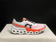 On Cloudmonster 2 Running Shoes in White and Orange