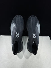 On Cloudboom Strike LS Black Silver Running Shoes