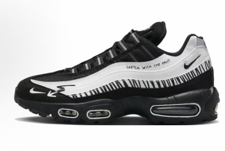 Nike Air Max 95 Black and White Sneakers