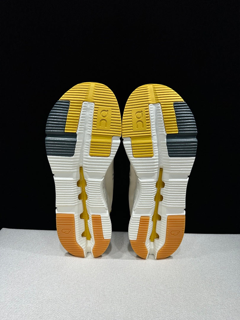 On Cloudnova Form 2 Sneakers in Beige and Yellow