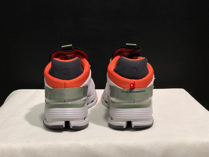 On Cloudnova 1 Sneakers, Silver and Orange
