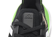 adidas UltraBoost 22 Black Solar Green Running Shoes GX6640