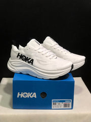 HOKA Clifton 10 White Running Shoes