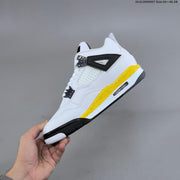 Jordan Air Jordan 4 Retro White Yellow Black Sneakers