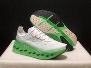 On Cloudsurfer Max White Green Running Shoes