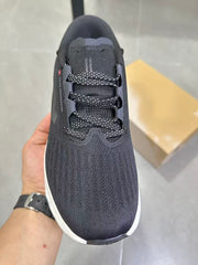 On Running Black and White Road Running Sneakers