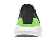 adidas UltraBoost 22 Black Solar Green Running Shoes GX6640