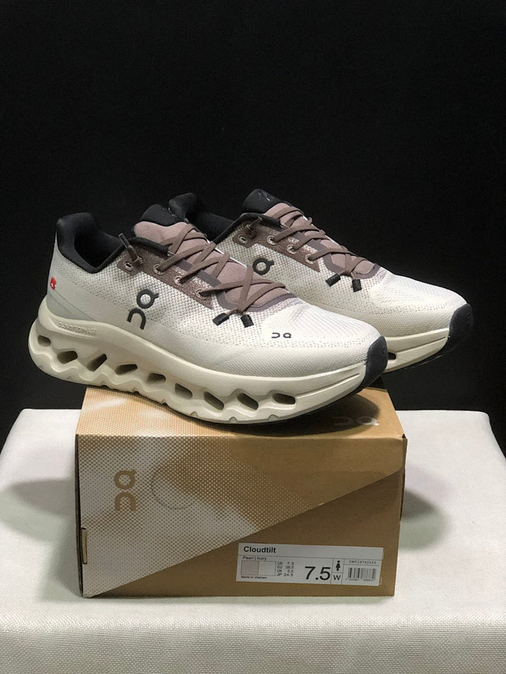 On Cloudtilt Sneakers in Pearl and Ivory