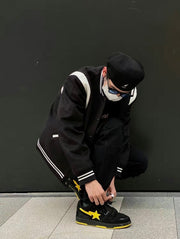 A Bathing Ape SK8 Sta Sneakers Black Yellow