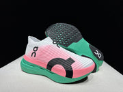 On Cloudboom Strike LS Running Shoes, White Pink Green