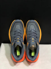 HOKA Speedgoat 5 Trail Running Shoes, Gray and Orange
