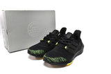 adidas UltraBoost 22 Running Shoes, Black/Solar Yellow GX5915