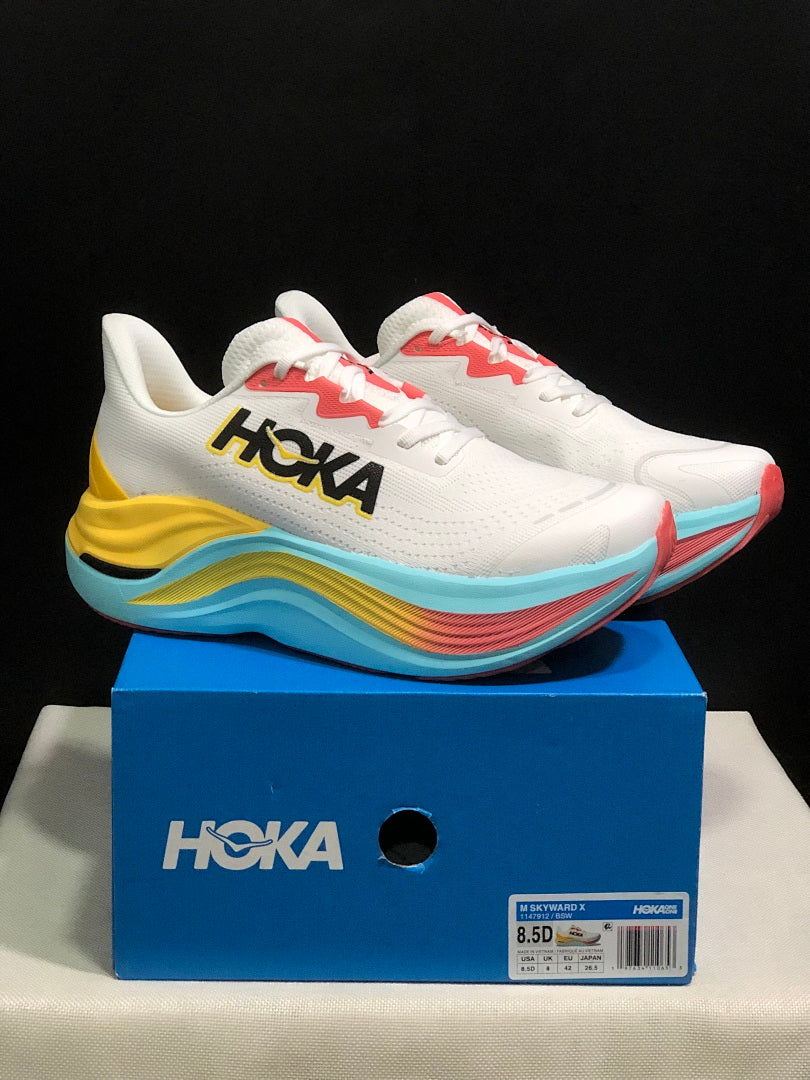 HOKA Skyward X Running Shoes, White Multi-Color
