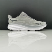 HOKA Clifton 9 Gray Running Shoes