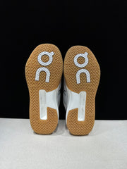 On THE ROGER Advantage Pro Tennis Shoes, Grey and Orange