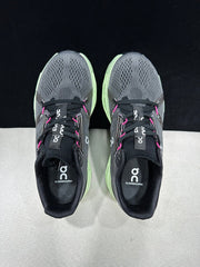 On Cloud eclipse Running Shoes in Gray and Lime