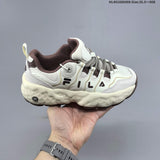 FILA Chunky Sneakers in Cream and Brown