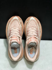 HOKA Stinson 7 Trail Running Shoes in Blush and Cream