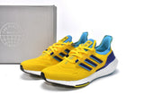 adidas UltraBoost 22 Running Shoes, Yellow and Blue, GW1710