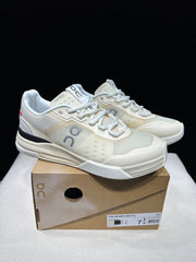 On The Roger Advantage Pro Sneakers in Cream and Black