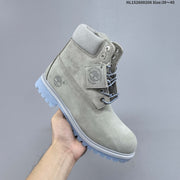 Timberland High-Top Lace-Up Boots in Grey