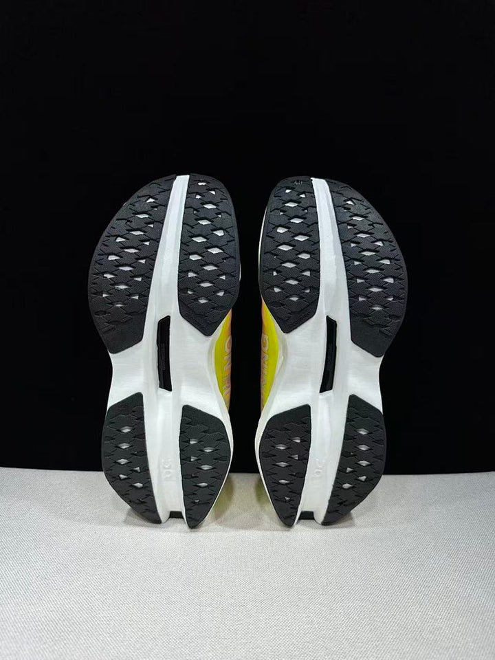 On Cloudboom Max Running Shoes, White Pink Yellow
