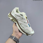 Salomon XT-6 Trail Running Shoes, White and Grey