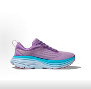 HOKA Bondi 8 Running Sneakers in Purple and Blue