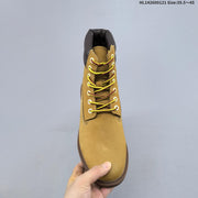Timberland Yellow Mid-Top Lace-Up Boots