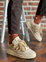 Adidas Originals Forum 84 Low Sneakers in Wheat Beige