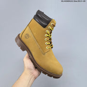 Timberland Yellow Mid-Top Lace-Up Boots