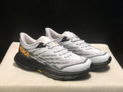 HOKA Speedgoat 5 Trail Running Shoes White Gray