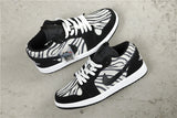 Jordan Air Jordan 1 Mid Zebra Print Sneakers Black White
