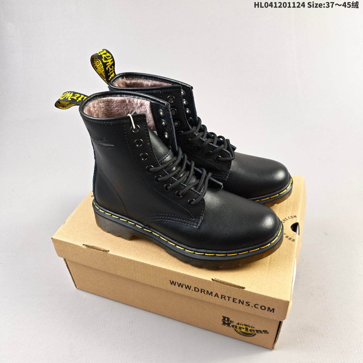 Dr. Martens 1460 Black Platform Lace-Up Boots