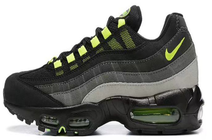 Nike Air Max 95 Black and Volt Sneakers