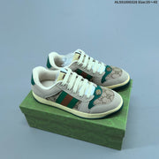 Gucci Distressed Screener Low-Top Sneakers