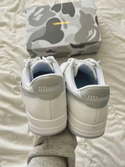 BAPE STA Low Sneakers in White and Grey